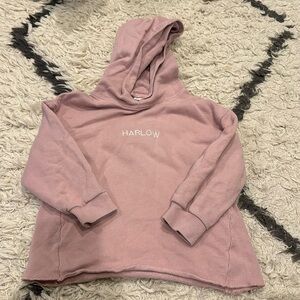 Zara Kids Custom Pink “Harlow”  embroidered hoodie sweatshirt size 3-4